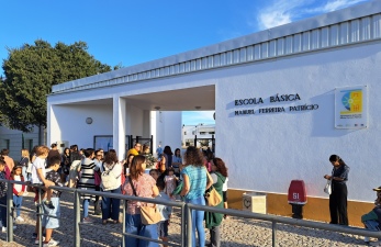 Receção aos encarregados de educação e alunos dos 1.º, 5.º e 7.º Anos.